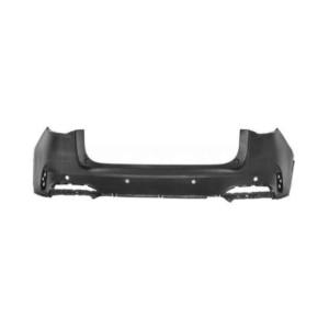 Pare-chocs arrière pour MG HS 2022-2024, noir, surface lisse, avec trous capteurs + support capteurs, Neuf à peindre