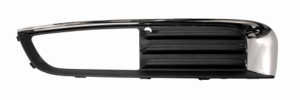 Grille pare-chocs gauche pour OPEL INSIGNIA I phase 1, 2009-2013, noire, avec siege antibrouillard, avec moulure chromee, Neuve