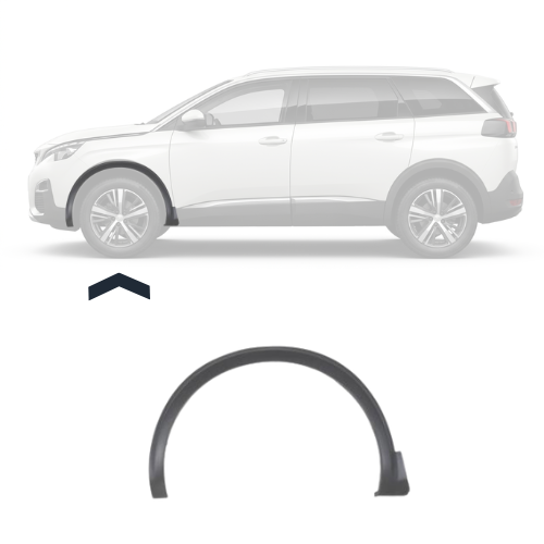 Embout d'aile avant gauche pour PEUGEOT 5008 II 2017-2020, Neuf