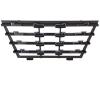 Grille radiateur inferieure pour PEUGEOT 208 II phase 1 2019-2023, Noire, avec profil chromée, Neuve