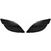 Grilles de calandre pour RENAULT TWINGO II ph.1 2007-2011 droite et gauche, noires, pare chocs avant