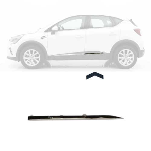 Profil sous porte arrière gauche pour RENAULT CAPTUR II 2020-2024, chromé, Neuf