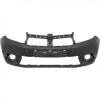 Pare-chocs avant pour DACIA SANDERO STEPWAY II phase 2 du 11/2016 au 12/2020, noir, surface lisse, Neuf à peindre