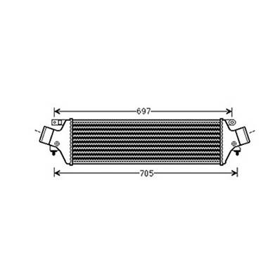 Intercooler pour ALFA ROMEO GIULIETTA 2010-2016, OEM: 50514486, Neuf