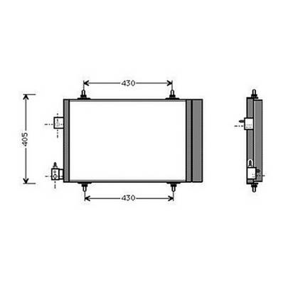 Condenseur de Climatisation pour PEUGEOT 406 1999-2004, OEM: 6453EC, Neuf
