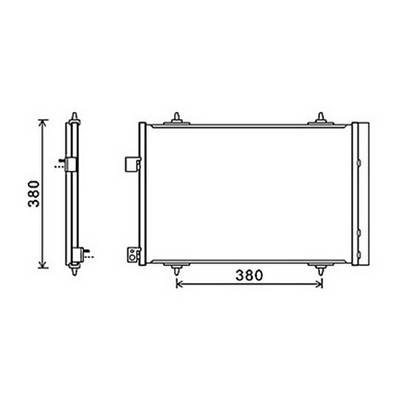 Condenseur de Climatisation pour CITROËN C5 I ph.2 2004-2008, OEM: 6455HV, Neuf