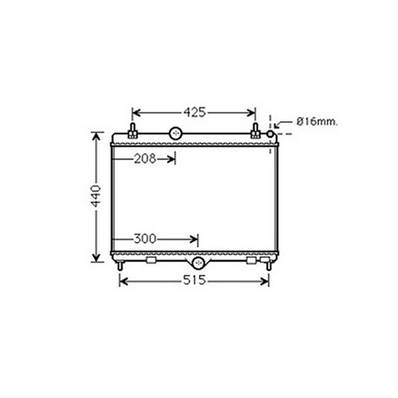 Radiateur de refroidissement moteur pour CITROËN C5 II ph.2 depuis 2010, OEM: 1330X2, Neuf