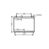 Radiateur de refroidissement moteur pour CITROËN C5 II ph.2 depuis 2010, OEM: 1330X2, Neuf