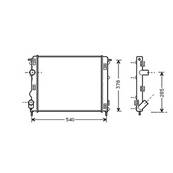 Radiateur de refroidissement moteur pour RENAULT CLIO II ph.1 1998-2001, OEM: 7700428082, Neuf