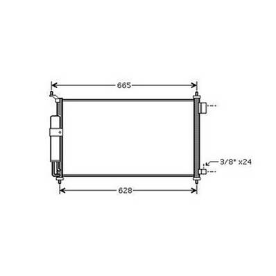 Condenseur de Climatisation pour NISSAN MICRA III (K12) ph.1 2003-2005, OEM: 92100AX80B, Neuf