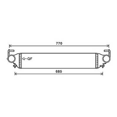 Intercooler pour FIAT 500X 2015-2018, OEM: 51965901, Neuf