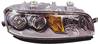 Phare Optique avant droit pour FIAT PUNTO II phase 1, 1999-2001, H7+H7, électrique, fond gris, Neuf