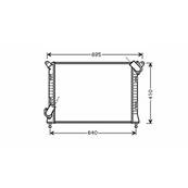 Radiateur de refroidissement moteur pour MINI ONE/COOPER R50/R53 2001-2004, OEM: 1475554, Neuf