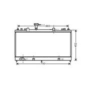 Radiateur de refroidissement moteur pour MAZDA 6 I ph.2 2005-2007, OEM: RF5C15200, Neuf