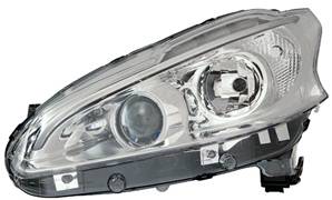 Phare Optique avant gauche pour PEUGEOT 208 phase 1, 2012-2015, H7+H7, à Led, Neuf