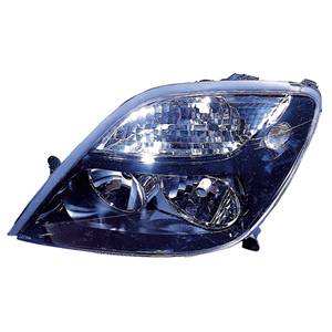 Phare Optique avant gauche pour RENAULT SCENIC I phase 2, 1999-2003 H7+H1, fond noir, (modèle RX4)