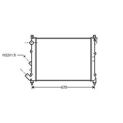 Radiateur de refroidissement moteur pour RENAULT LAGUNA I ph.1 1994-1998, OEM: 7701038237, Neuf