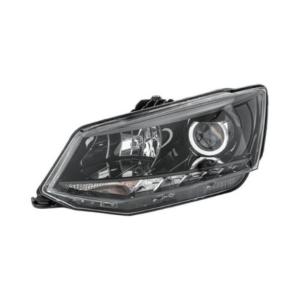 Phare principal avant gauche pour SKODA FABIA III phase 1 2015-2018, H7+H7, électrique, avec moteur, avec feu de jour, noir, LED, Neuf
