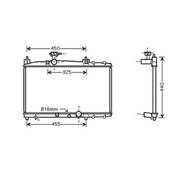 Radiateur de refroidissement moteur pour TOYOTA YARIS VERSO depuis 2000, OEM: 1640033070, Neuf