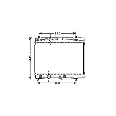 Radiateur de refroidissement moteur pour TOYOTA YARIS III ph.2 2014-2016, OEM: 164000Q040, Neuf