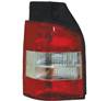 Feu arrière gauche pour VOLKSWAGEN TRANSPORTER T5, 2003-2009, (2 portes), rouge/blanc, fond noir