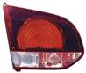 Feu arrière gauche intérieur pour VOLKSWAGEN GOLF VI 2008-2012 rouge/fumé (type Hella) partie hayon