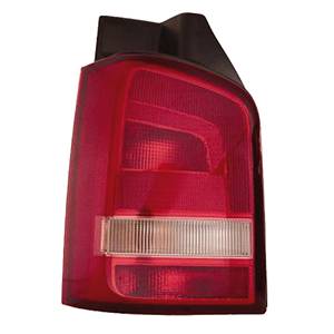 Feu arrière gauche pour VOLKSWAGEN TRANSPORTER T5, 2009-2015, (hayon), rouge/blanc, Neuf