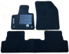 Kit 4 Tapis de sol Auto pour PEUGEOT 3008 II depuis 2017, avec sigle 3008, moquette noire et clips, Neuf