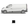 Moulure bouchon sur montant latérale centrale gauche pour OPEL VIVARO II, 2014-2019, Noire, Neuve