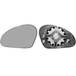 Miroir Glace rétroviseur gauche pour SEAT IBIZA III ph.2, 2006-2008 dégivrant, asphérique, à clipser