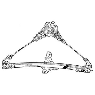 Lève vitre arrière droit pour OPEL AGILA 2000-2008, manuel, Mod. 5 portes, Neuf