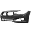 Pare chocs avant pour BMW Serie 3 F30, 2012-2014, trous radar + supports, Mod. BASIS, Neuf à peindre