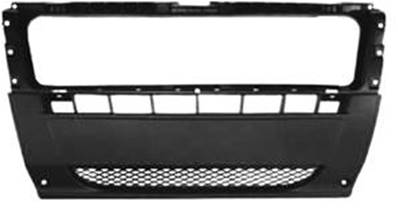 Pare chocs avant central pour FIAT DUCATO Camping-car III ph. 1, 2006-2014, noir, grille inférieure