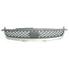 Grille de calandre supérieure pour FORD FIESTA V phase 2, 2005-2008, chromée, pare chocs avant