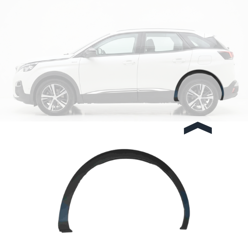 Embout d'aile arrière gauche pour PEUGEOT 3008 II 2017-2020, Neuf