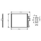 Condenseur de Climatisation pour BMW Serie 5 E39 2000-2003, OEM: 64538391647, Neuf