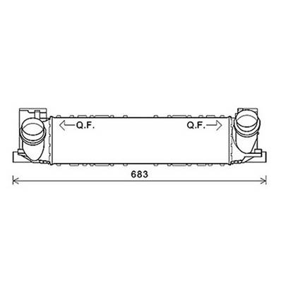 Intercooler pour BMW Serie 1 F20-F21 2011-2015, OEM: 17517600530, Neuf