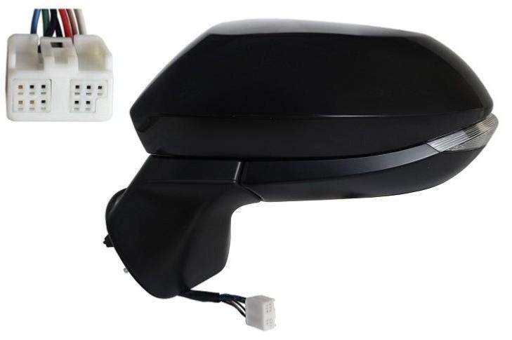 Rétroviseur gauche électrique pour TOYOTA YARIS CROSS IV depuis 2020, dégivrant, rabattable électriquement, feu clignotant à led, 9 pin, BLIS, Neuf à peindre