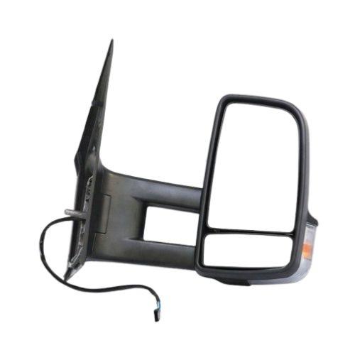 Rétroviseur droit pour MERCEDES SPRINTER II phase 1 2006-2013 (W906), électrique, noir, chauffant, avec feu, bras moyen, convexe, 6 PIN, Neuf