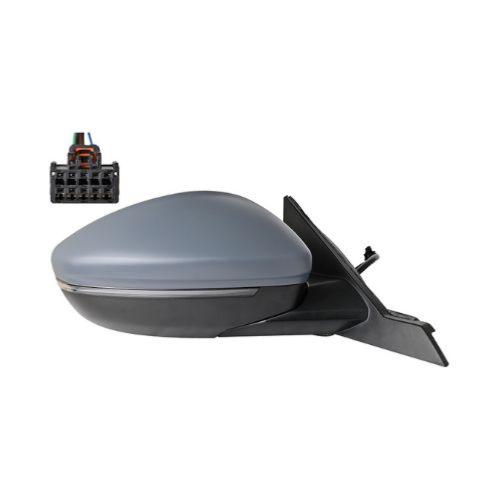 Rétroviseur droit pour FIAT SEICENTO depuis 2023, électrique, avec sonde, avec feu répétiteur, convexe, 5+2 PIN, Neuf à peindre