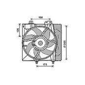 Ventilateur Radiateur moteur pour CITROËN C3 I ph.1 2002-2005, OEM: 1253H6, Neuf