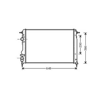 Radiateur de refroidissement moteur pour RENAULT SCENIC I ph.2 1999-2003, OEM: 8200189288, Neuf