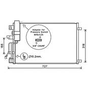 Condenseur de Climatisation pour NISSAN QASHQAI I ph.1 2007-2010, OEM: 92100JD71A, Neuf