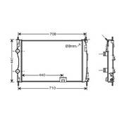 Radiateur de refroidissement moteur pour NISSAN QASHQAI I ph.1 2007-2010, OEM: 21400JD70A, Neuf