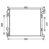 Radiateur de refroidissement moteur pour NISSAN X-TRAIL 2014-2017, OEM: 214104BE0A, Neuf