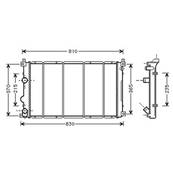 Radiateur de refroidissement moteur pour NISSAN INTERSTAR ph.2 depuis 2003, OEM: 7701057120, Neuf