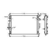 Radiateur de refroidissement moteur pour VOLVO V70 III ph.1 2007-2012, OEM: 1433321, Neuf