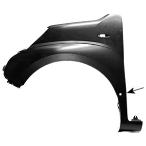 Aile avant gauche pour FIAT FIORINO III Combi, 2008-2016 trous feu clignotant et moulure, à peindre