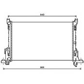 Radiateur de refroidissement moteur pour RENAULT TRAFIC III ph.1 2014-2019, OEM: 214104344R, Neuf