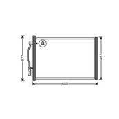 Condenseur de Climatisation pour MERCEDES CLASSE S 2005-2009 (W221), OEM: A2215001354, Neuf